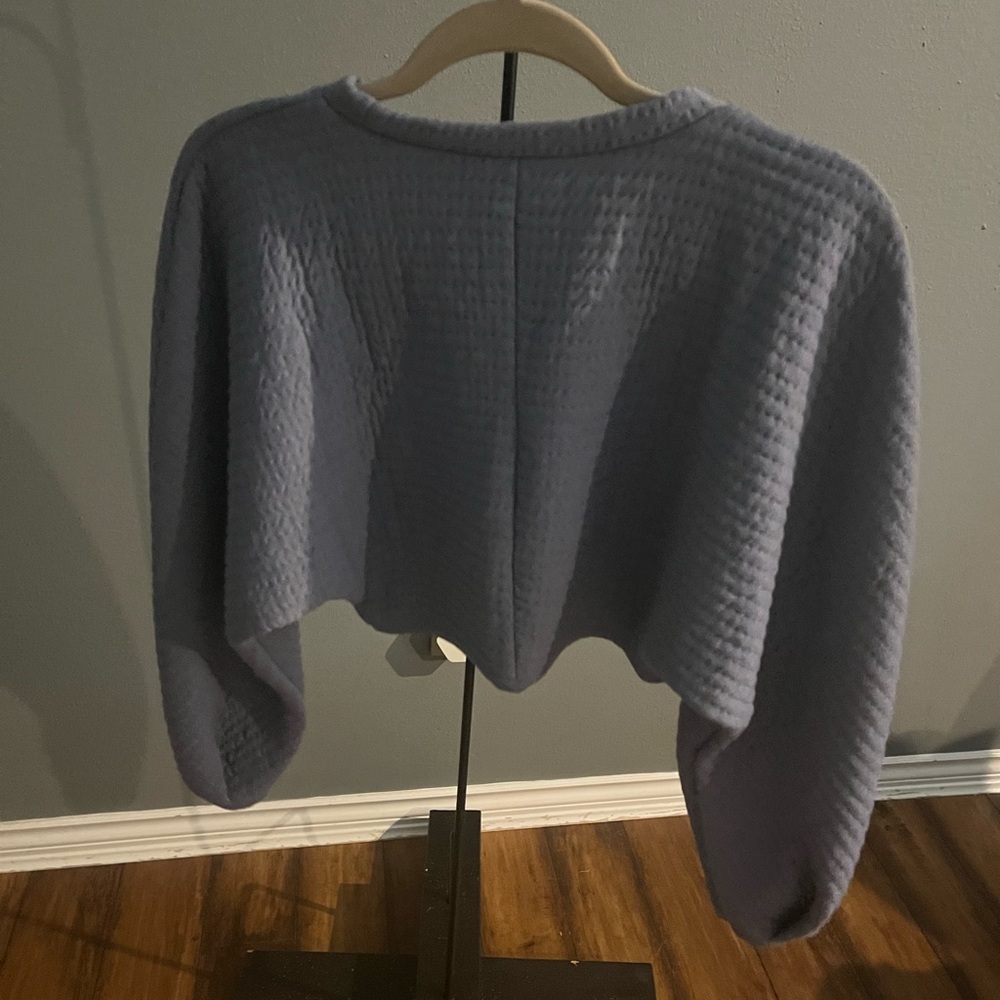 Zara Lavender Waffle Knit Sweater